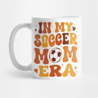 In My Soccer Mom Era Groovy Soccer mom life Mug